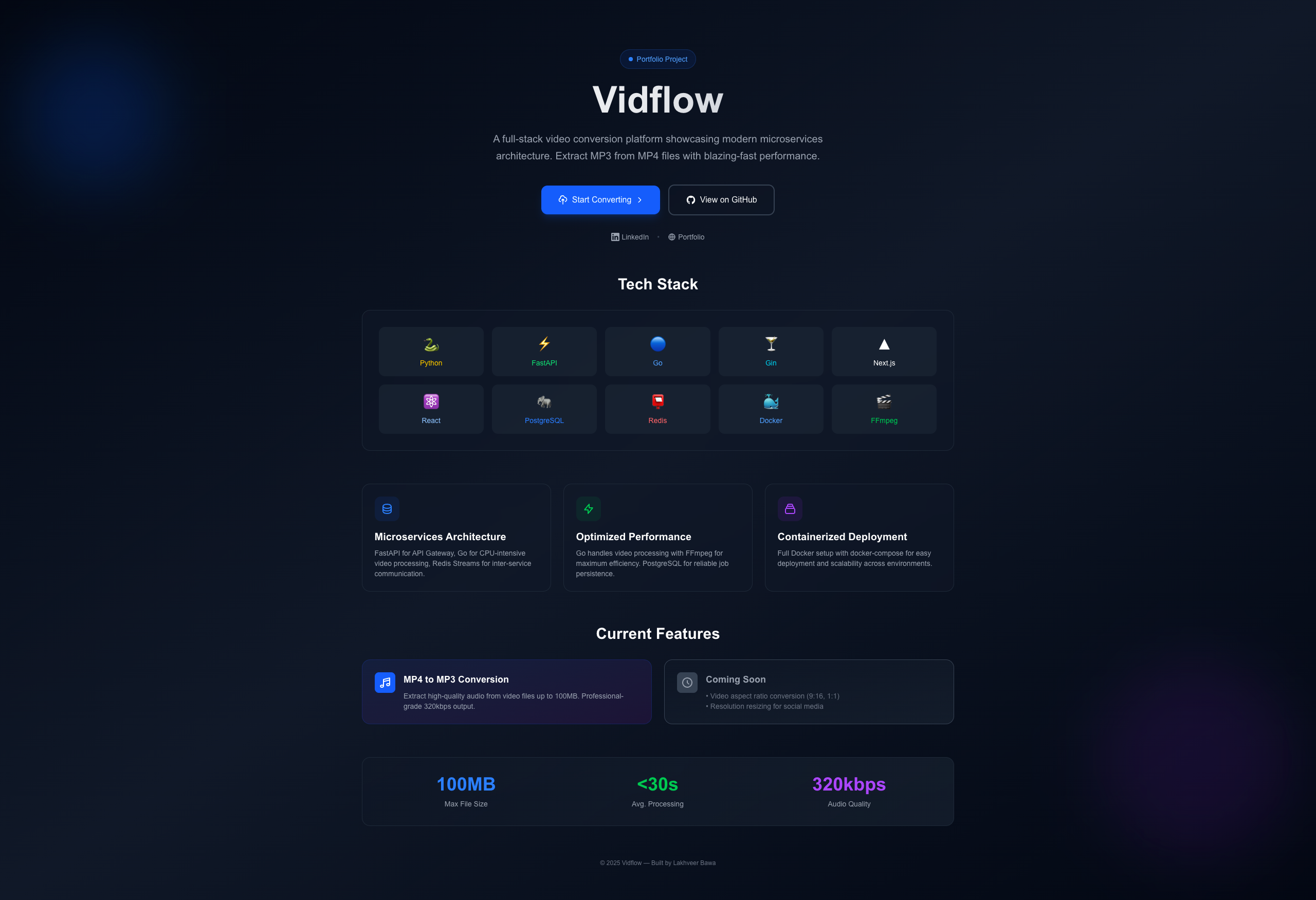 Video Processing Pipeline screenshot