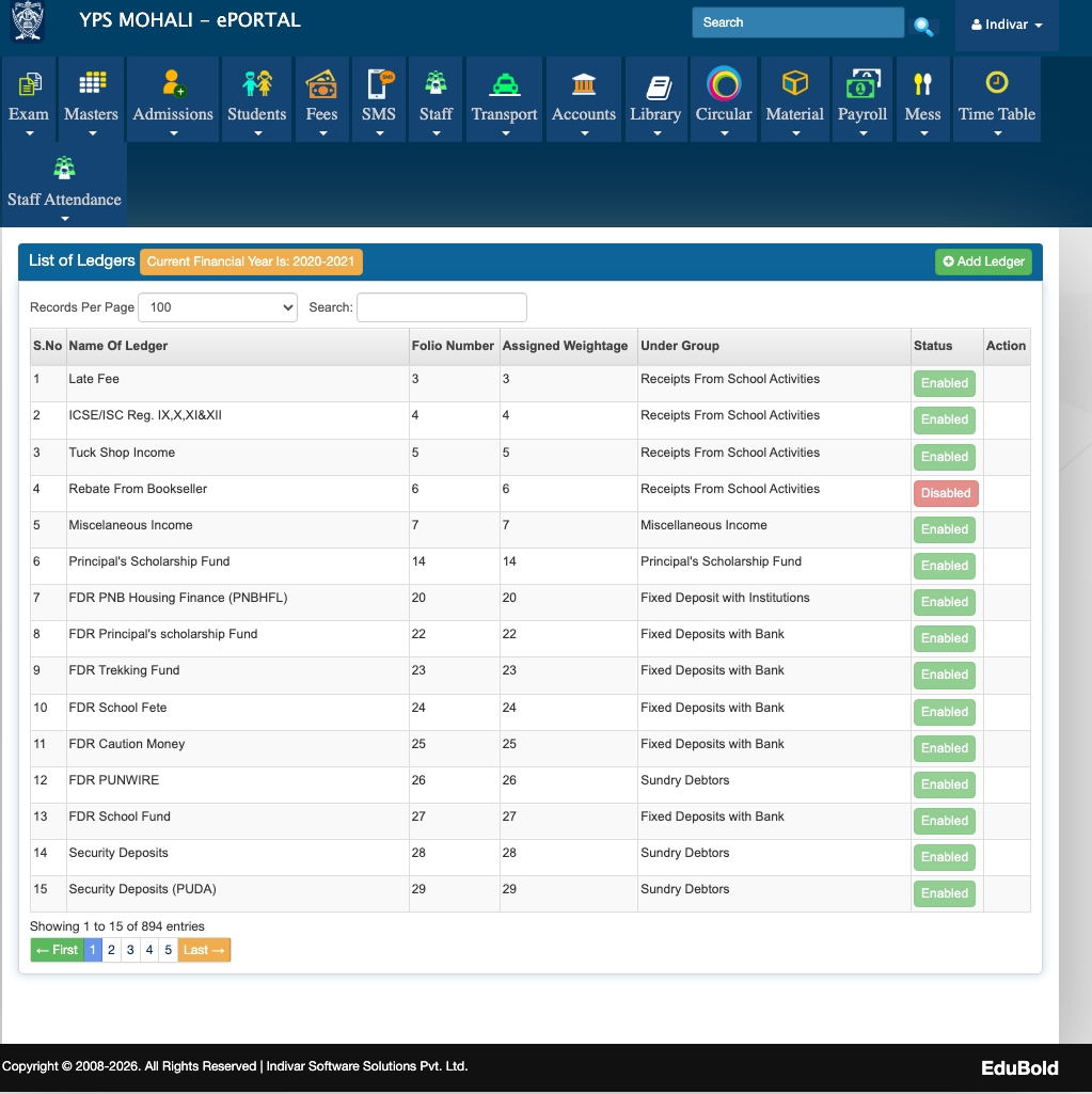 Full ERP System screenshot
